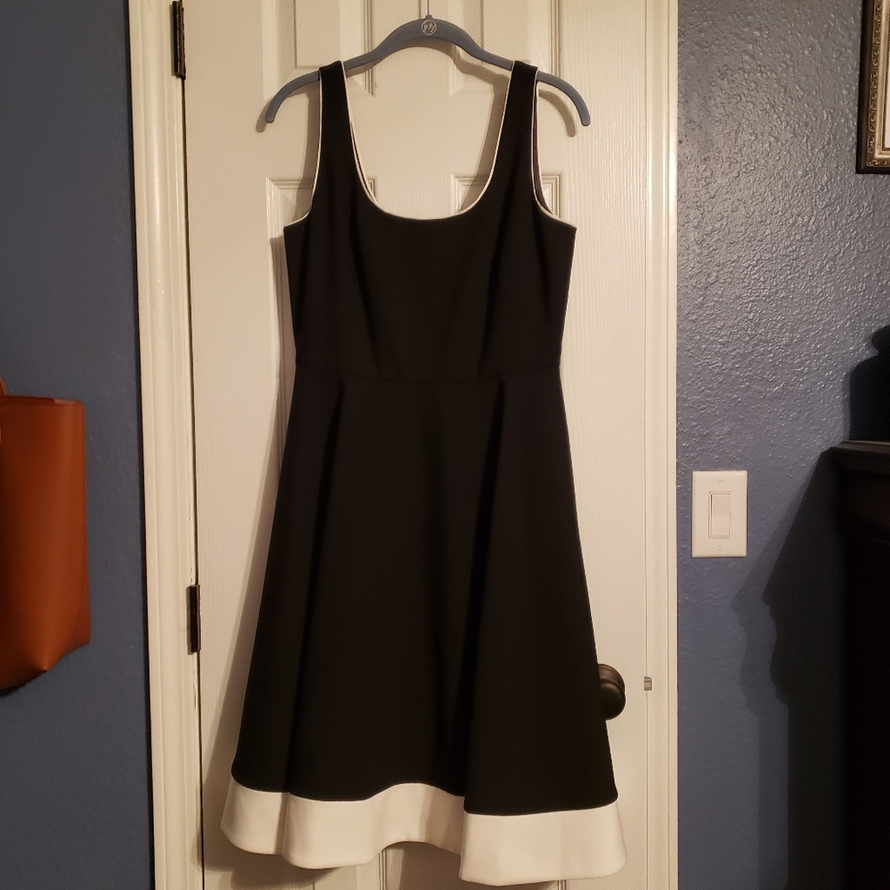 White House Black Market Colorblock Hem Dress